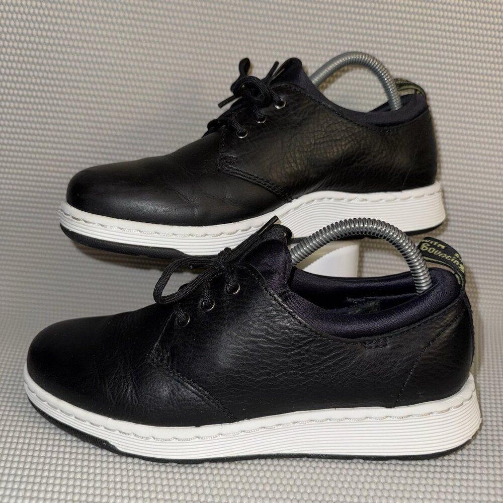 Dr. Martens Solaris Cordura Low Cut Black Leather Casual Sneakers Womens Size 8